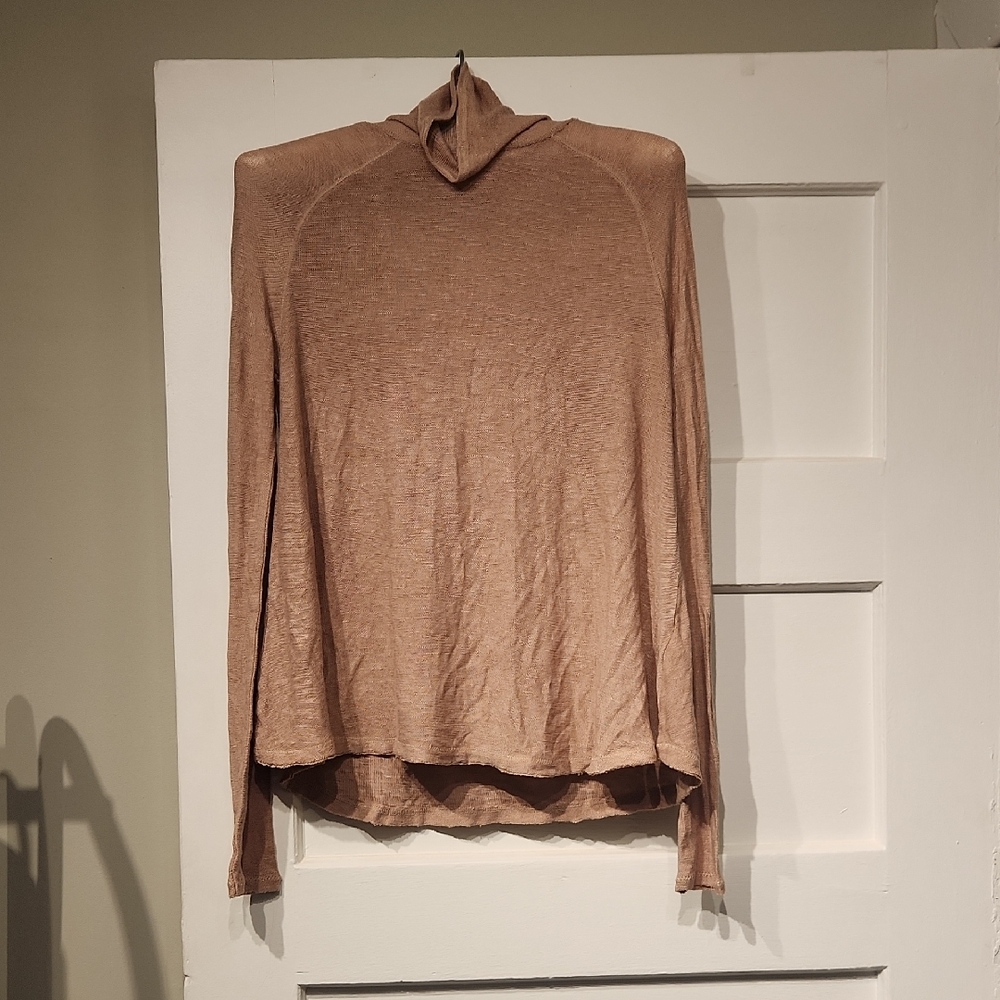 FP Pink Lightweight Knit Turtleneck